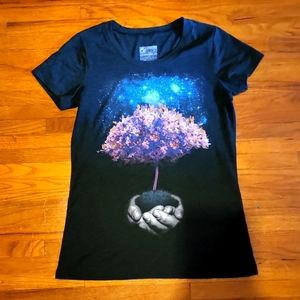 CURBSIDE CLOTHING ARTIST made palm tree graphic size XL